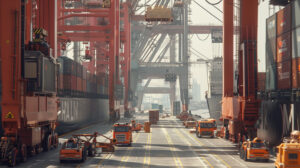 Quay cranes & yard AGVs, container drones for inventory
